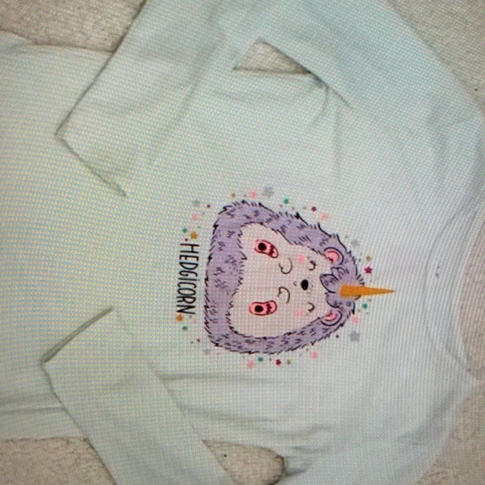 Anime cartoon animal patterns hedgicorn shirt
